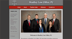 Desktop Screenshot of bradleylawoffice.com