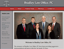 Tablet Screenshot of bradleylawoffice.com